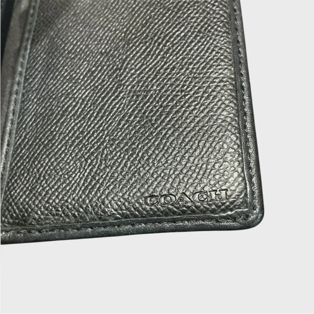 Coach Heritage Signature Embossed Slim Passcase ID Wallet